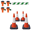 Skipper 36m Retractable Barrier Standard Traffic Cone and Topper Kit - IndustraCare