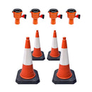 Skipper 36m Retractable Barrier Standard Traffic Cone and Topper Kit - IndustraCare