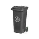 GPC Industries 120 Litre Wheelie Bin with Coloured Lid - IndustraCare