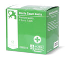 Click Medical Gauze Swabs 7.5cm x 7.5cm Sterile - 100 Swabs - IndustraCare