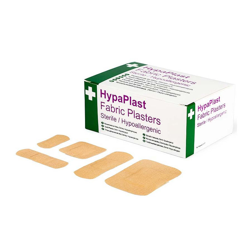 HypaPlast Fabric Plasters Assorted Pack of 100 - IndustraCare
