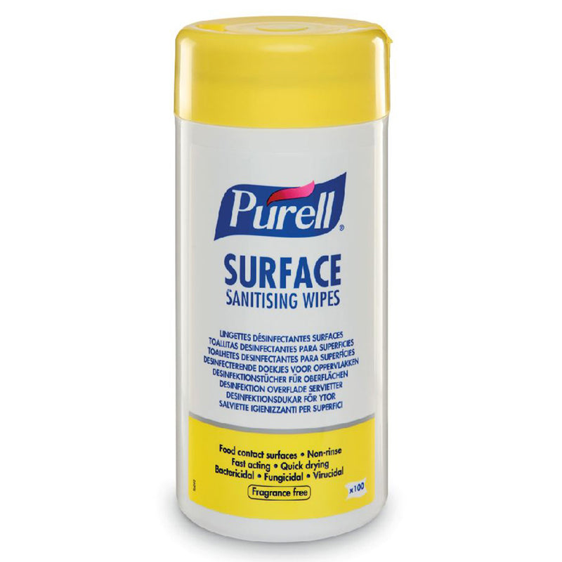 Purell Surface Sanitising Wipes (Tub of 100) - IndustraCare
