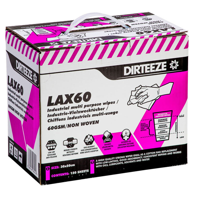 Dirteeze LAX60 Wipes - IndustraCare