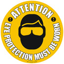 PROline Floor Sign: Attention Eye Protection Must Be Worn - IndustraCare