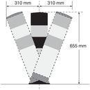 Black Bull Flex Heavy Duty Bollard (Height 655mm) - IndustraCare