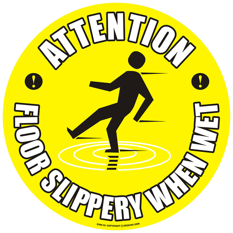 PROline Floor Sign: Attention Floor Slippery When Wet - IndustraCare