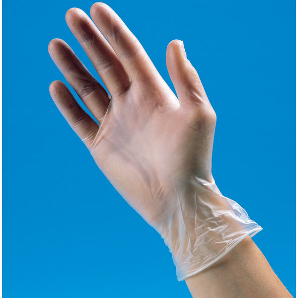 Powdered Disposable Vinyl Gloves 100pk - IndustraCare