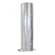 TRAFFIC-LINE Barrier Post | Heavy-Duty Steel Demarcation Bollard | Removable | Concrete In | Anthracite Grey