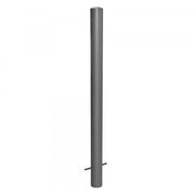 TRAFFIC-LINE Barrier Post | Heavy-Duty Steel Demarcation Bollard | Anthracite Grey | Concrete In