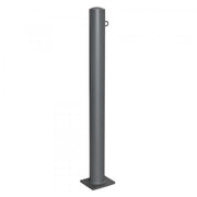 TRAFFIC-LINE Barrier Post | Heavy-Duty Steel Demarcation Bollard | Anthracite Grey | Surface Fix
