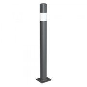 TRAFFIC-LINE Barrier Post | Heavy-Duty Steel Demarcation Bollard | Anthracite Grey | Surface Fix