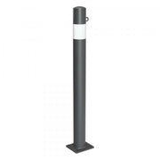 TRAFFIC-LINE Barrier Post | Heavy-Duty Steel Demarcation Bollard | Anthracite Grey | Surface Fix