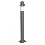 TRAFFIC-LINE Barrier Post | Heavy-Duty Steel Demarcation Bollard | Anthracite Grey | Surface Fix