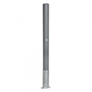 TRAFFIC-LINE Barrier Post | Heavy-Duty Steel Demarcation Bollard | Removable | Concrete In | Anthracite Grey