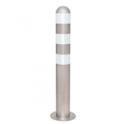 TRAFFIC-LINE EV Charging Point Protection Bollards | High-Visibility Steel Safety Posts | Surface Fix