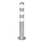 TRAFFIC-LINE EV Charging Point Protection Bollards | High-Visibility Steel Safety Posts | Surface Fix
