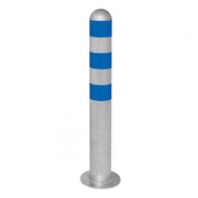 TRAFFIC-LINE EV Charging Point Protection Bollards | High-Visibility Steel Safety Posts | Surface Fix