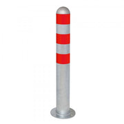 TRAFFIC-LINE EV Charging Point Protection Bollards | High-Visibility Steel Safety Posts | Surface Fix