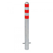 TRAFFIC-LINE EV Charging Point Protection Bollards | High-Visibility Steel Safety Posts | Concrete in