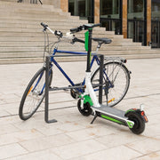 Dual-Sided 5-Scooter Parking Rack | Elegant Steel E-Scooter Stand