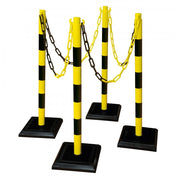 GUARDA-Plus Chain Post Set | Heavy-Duty Plastic Demarcation Kit