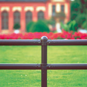 TRAFFIC-LINE Railing System | Modular Steel Traffic & Pedestrian Barrier | Classic | Concrete In | Post Only