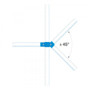 TRAFFIC-LINE Railing System | Modular Steel Traffic & Pedestrian Barrier | Lateral Rail 48mm Ø