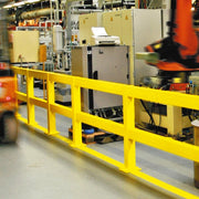 BLACK BULL HD Impact Protection Railing System | Heavy-Duty Modular Steel Barrier | 500mmH | Indoor Use
