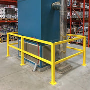 BLACK BULL MD Impact Protection Railing System | Medium-Duty Steel Modular Barrier - Indoor