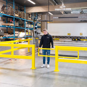 BLACK BULL Sliding Railing Gate MD & HD | Space-Saving Modular Barrier Access