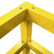 BLACK BULL HD Impact Protection Railing System | Heavy-Duty Modular Steel Barrier | 500mmH | Indoor Use