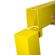 BLACK BULL HD Impact Protection Railing System | Heavy-Duty Modular Steel Barrier | 500mmH | Outdoor Use