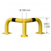 BLACK BULL Corner Protection Guards XL | Extremely Heavy-Duty Steel Corner Impact Barriers