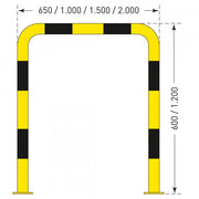 BLACK BULL Protection Guards XL | Extremely Heavy-Duty Steel Impact Barriers