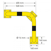 BLACK BULL Corner Protection Guards | Heavy-Duty Steel Safety Barriers
