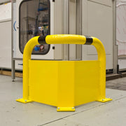 BLACK BULL Corner Protection Guard with Under-run Protection - Indoor Use | Steel Corner Impact Barrier