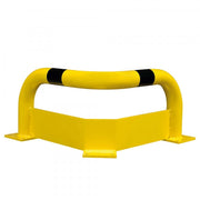 BLACK BULL Corner Protection Guard with Under-run Protection - Indoor Use | Steel Corner Impact Barrier