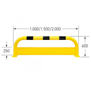 BLACK BULL Corner Protection Guard XL with Under-run Protection | Heavy-Duty Steel Corner Impact Barrier