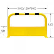 BLACK BULL Corner Protection Guard XL with Under-run Protection | Heavy-Duty Steel Corner Impact Barrier