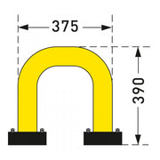 BLACK BULL FLEX Protection Guards - Indoor Use | Flexible Steel Impact Barriers