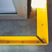 BLACK BULL Sliding Door Protectors | Heavy-Duty Steel Stop Guards - Yellow