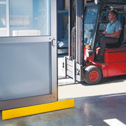 BLACK BULL Sliding Door Protectors | Heavy-Duty Steel Stop Guards - Yellow