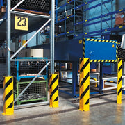 BLACK BULL Heavy Duty Pallet Racking Protectors (Standard & Guide Roller Models) | Steel Impact Guards