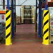 BLACK BULL Heavy Duty Pallet Racking Protectors (Standard & Guide Roller Models) | Steel Impact Guards