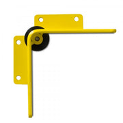 BLACK BULL Pallet Racking Protector with Guide Roller | Heavy-Duty Steel Impact Guard