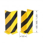 BLACK BULL Heavy Duty Pallet Racking Protectors (Standard & Guide Roller Models) | Steel Impact Guards