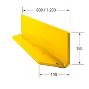 BLACK BULL Sliding Door Protectors | Heavy-Duty Steel Stop Guards - Yellow
