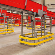 BLACK BULL Impact Guard Rails | Heavy-Duty Steel Modular Barrier System - External Corner Rail