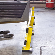BLACK BULL Impact Guard Rails | Heavy-Duty Steel Modular Barrier System - Post Only