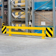 BLACK BULL Racking End Frame Protector A | Adjustable Steel Pallet Rack Guard